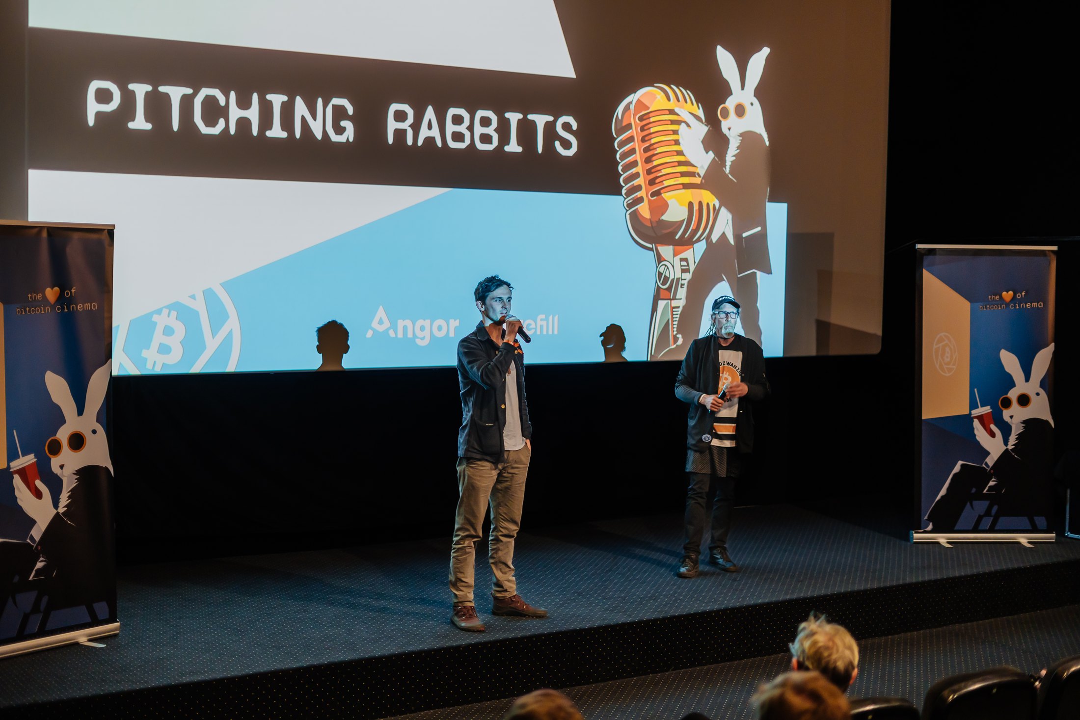 Pitching Rabbits presentation at Bitcoin FilmFest 2025