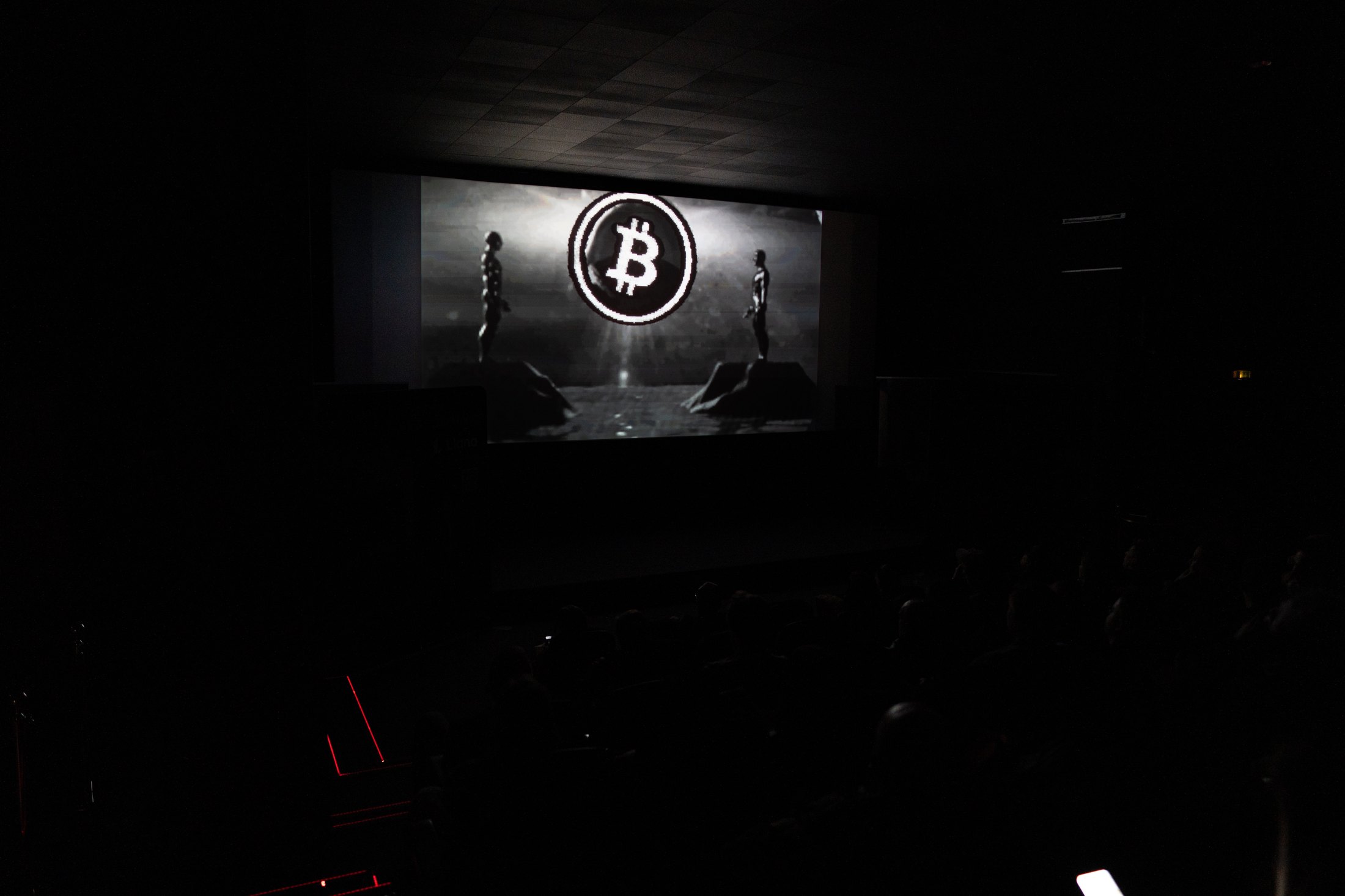 Audience watching a Bitcoin FilmFest 2025 screening