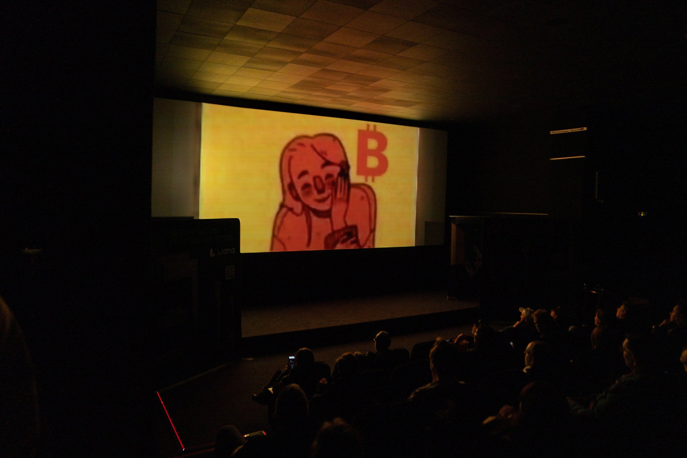 Bitcoin FilmFest 2025 audience in the screening room
