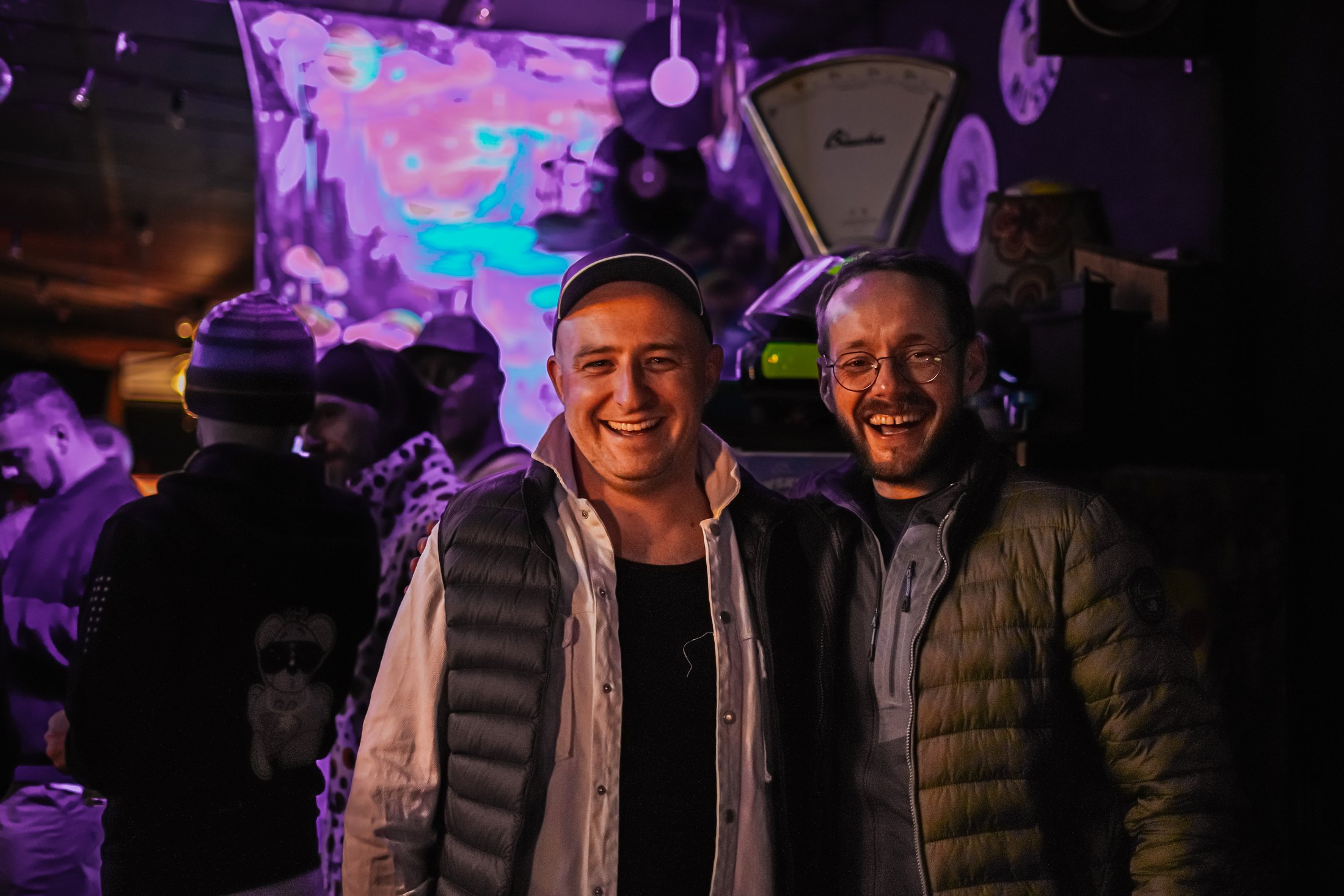 Festival attendees socialising at a Bitcoin FilmFest 2025 event
