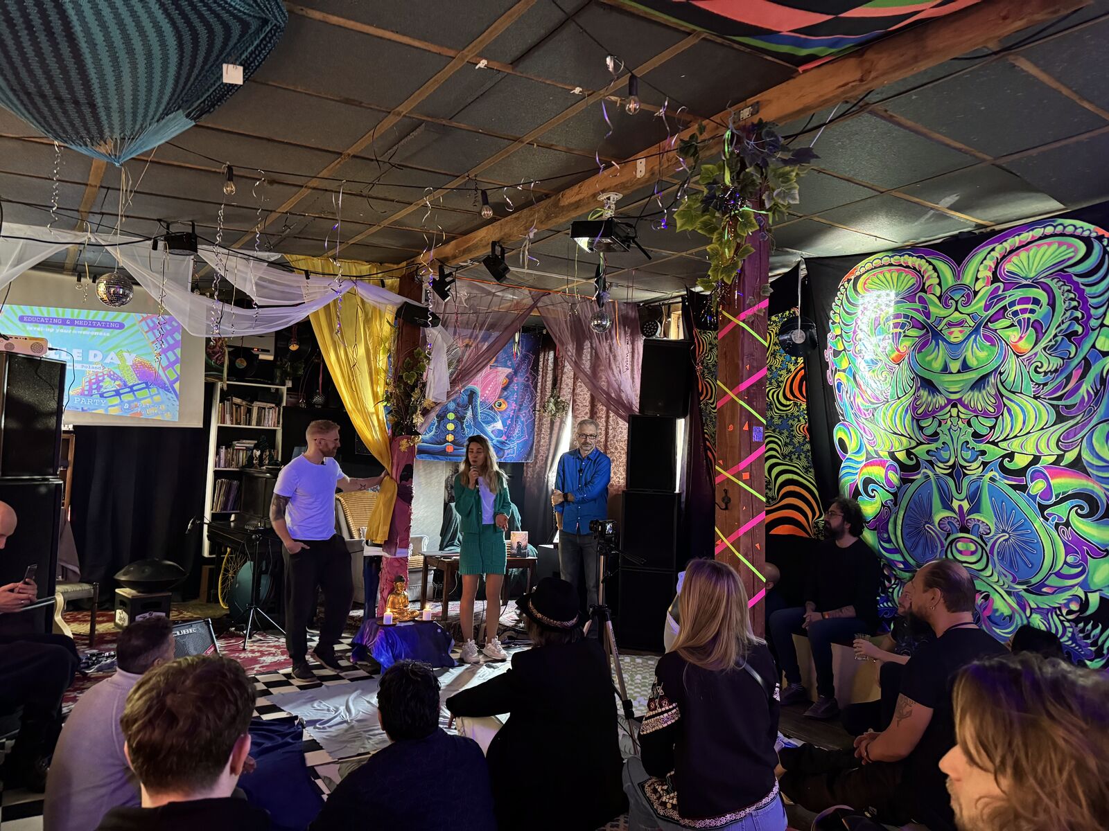 Bitcoin FilmFest 2024 audience and screen
