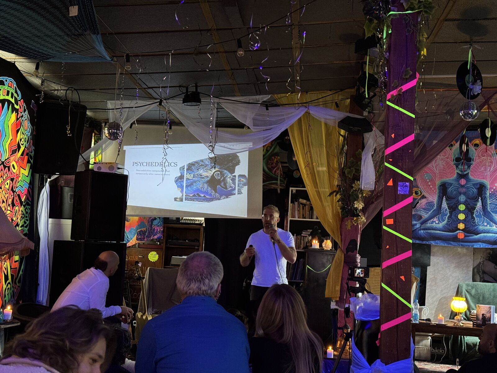 Bitcoin FilmFest 2024 crowd between screenings
