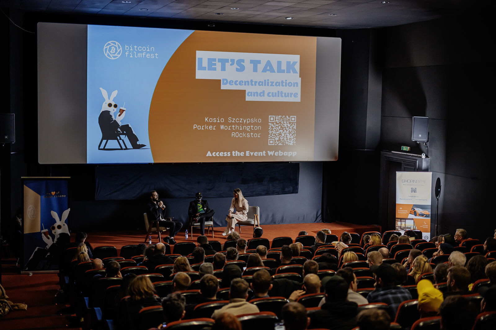 Bitcoin FilmFest 2024 screening in progress