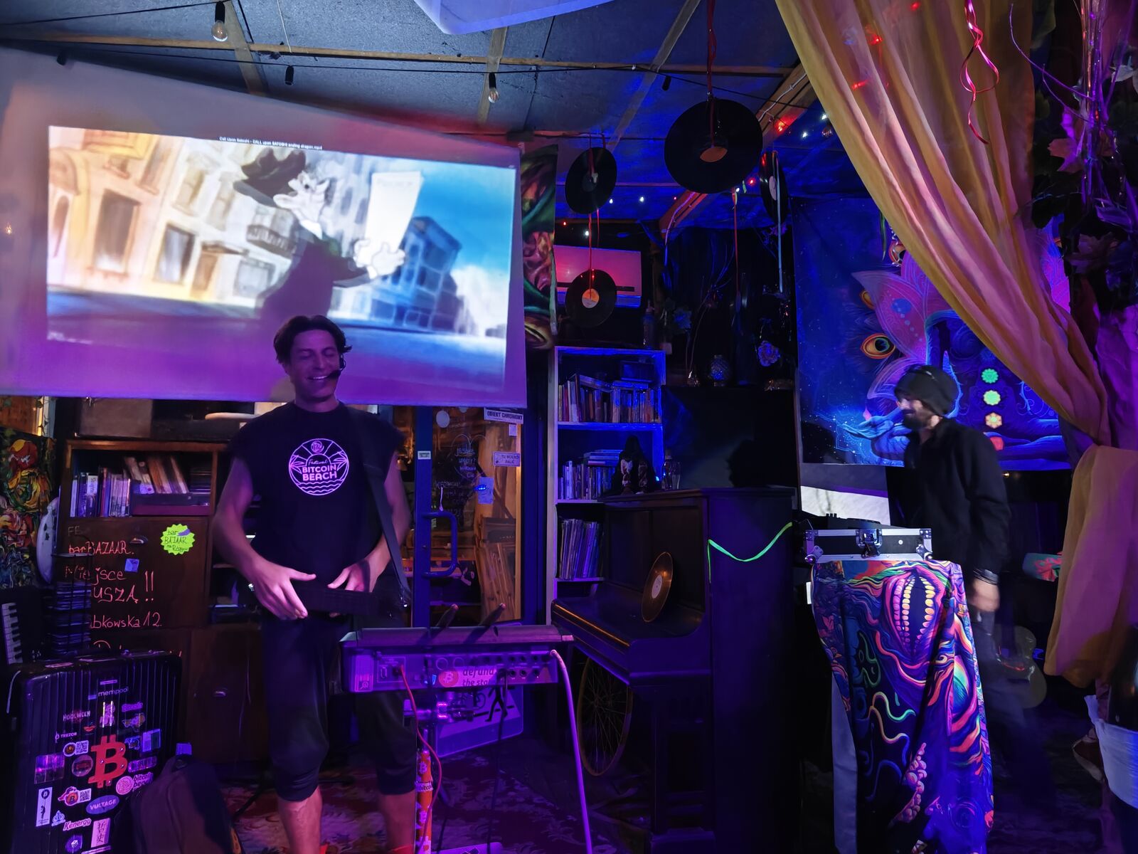 Bitcoin FilmFest 2024 stage moment