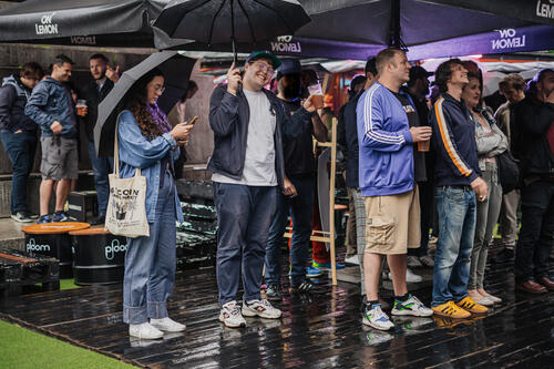 The festival crowd